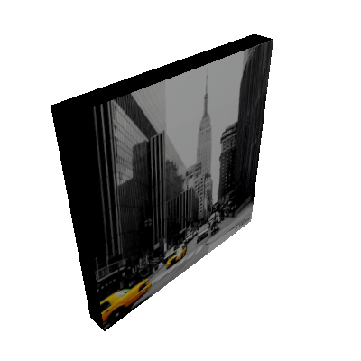 Quadro Impressão Digital Nova York Preto e Branco 30x30cm Uniart - Uniart