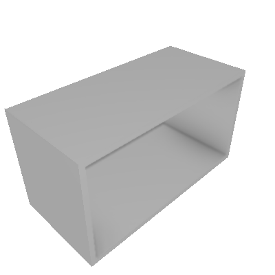 Caixa Branco MDP/ Armário Basculante 60cm