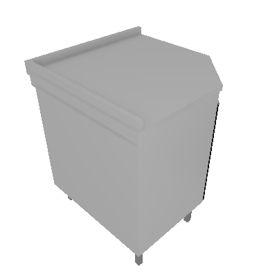 Caixa Branco MDP/ Balcão Canto 45° 76.2cm