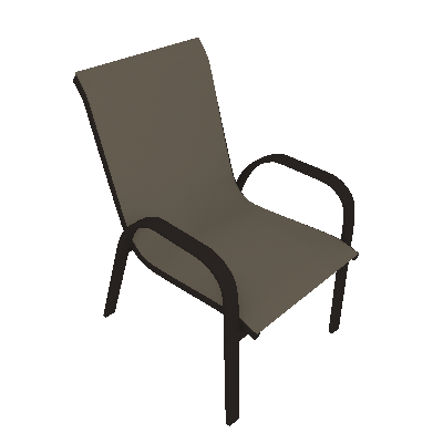 Cadeira de Jardim Sauípe Marrom e Bege - Mobly